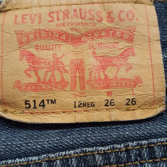 Levi's 514 Jeans Slim Straight Size 12 Reg - Picture 10 of 16